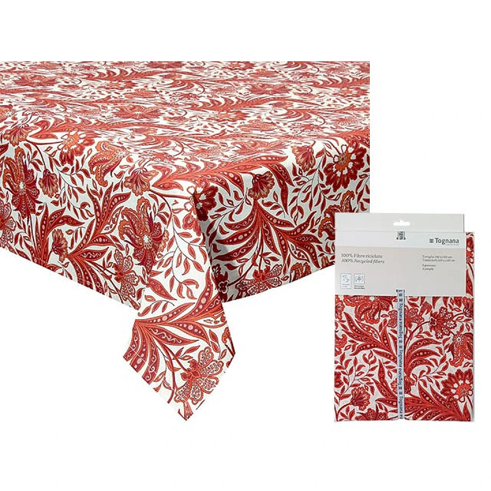 Fata de masa 140X140cm Tognana Red Ornament