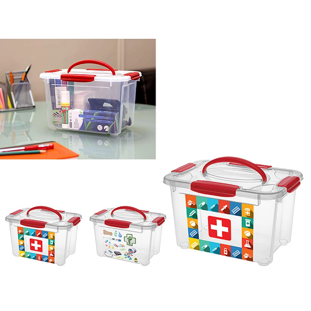 Cutie pentru depozitare Econova ”Trusă medicală”, 5.5l, 28X20X17cm