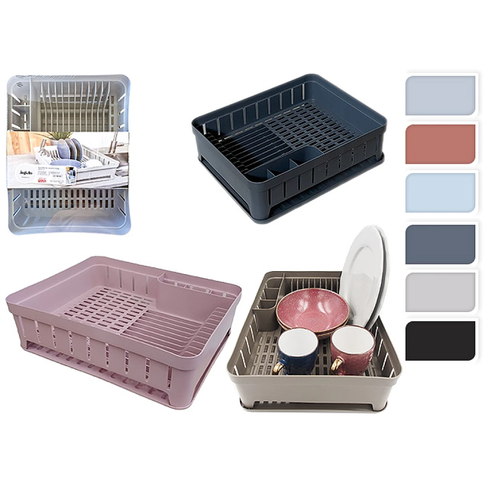 Uscator pentru vesela cu tava Jagiello 40.5X31X11 cm, plastic