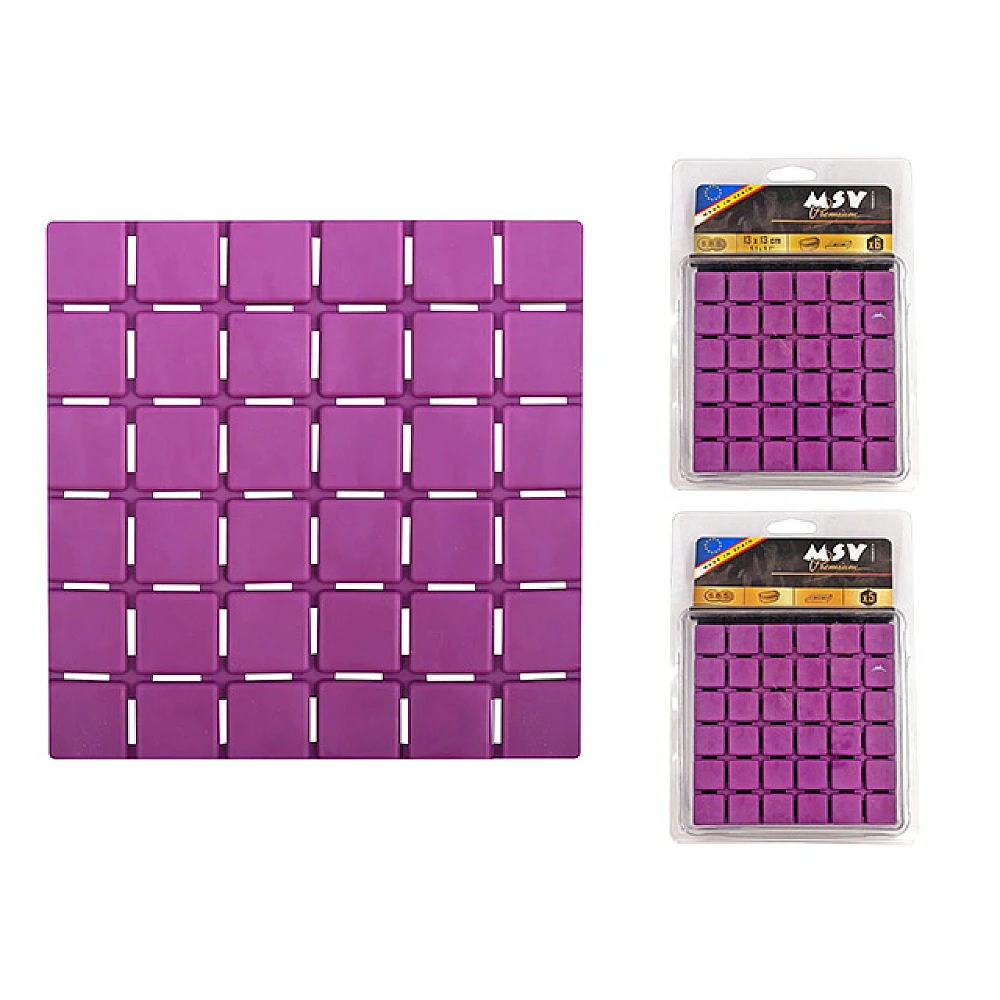 Set covoras pentru baie 5 buc 13X13cm MSV 