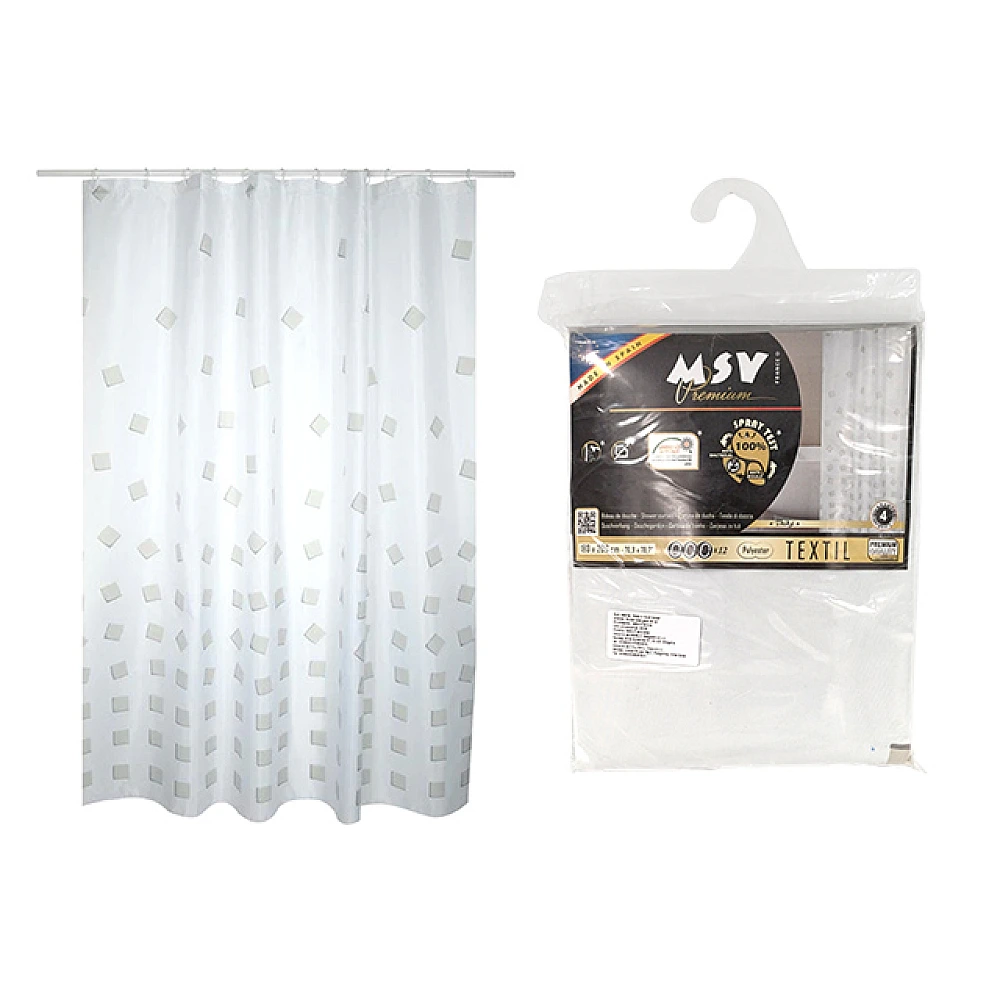 Perdea pentru dus 180X200cm MSV Premium 