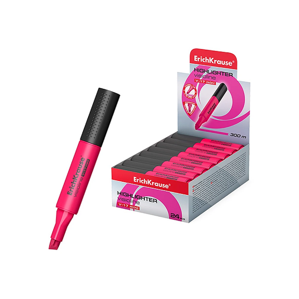 Textmarker ErichKrause Visioline V-17 Mini, roz