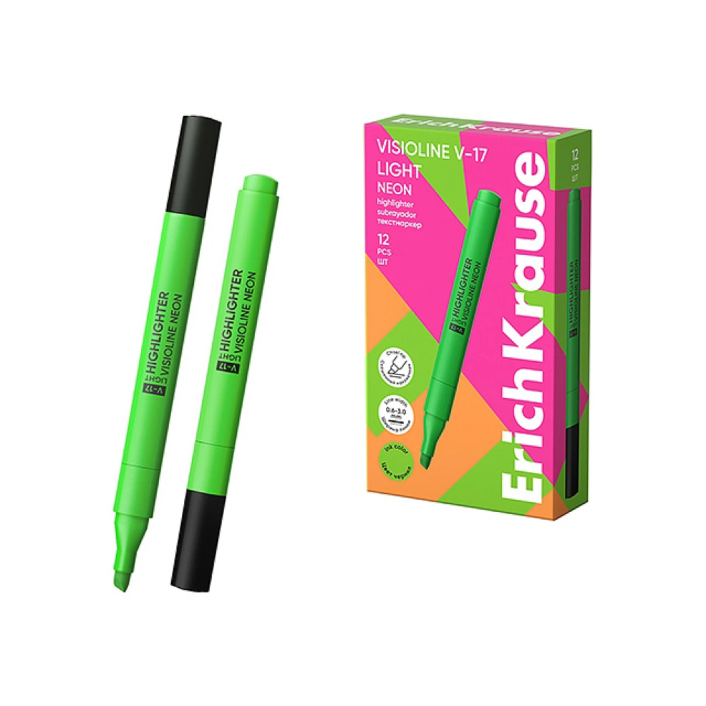 Textmarker ErichKrause Visioline V-17 Light Neon, verde