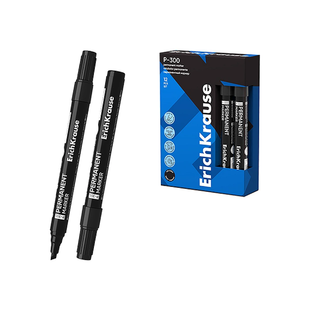 Marker permanent ErichKrause P-300, negru