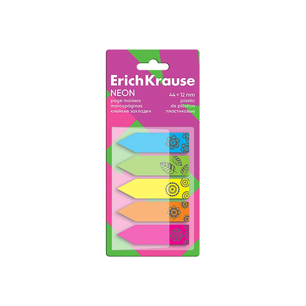 Set Memory stick 100 buc 44X12 mm ErichKrause Neon, 5 culori, plastic