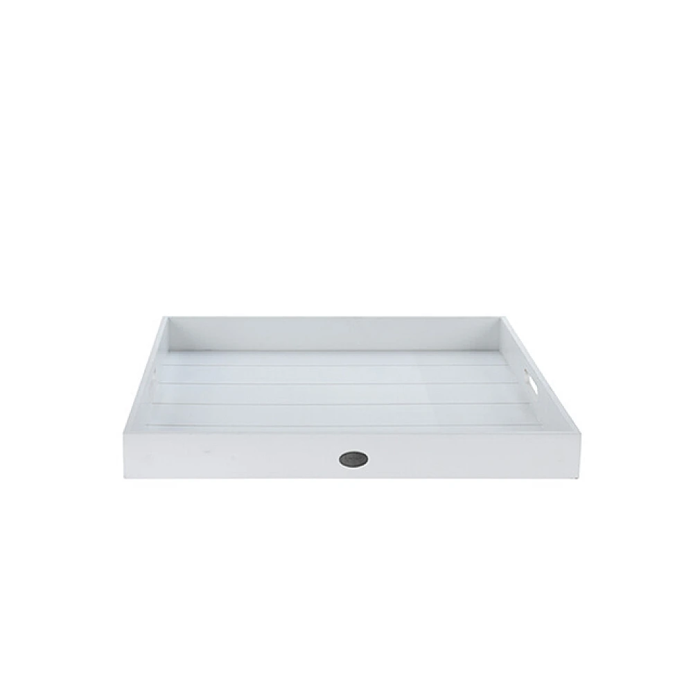 Tava de servire din lemn EH 48X48cm, alb