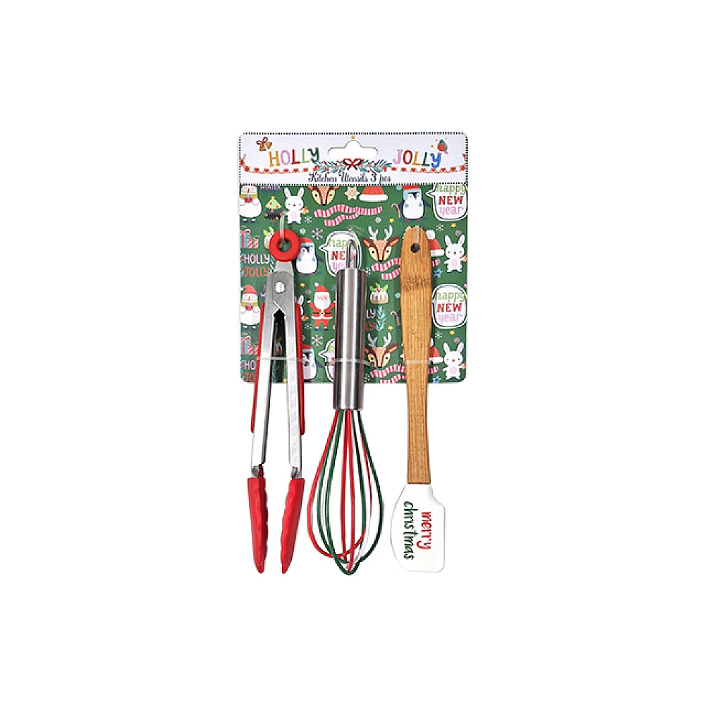 Set instrumente pentru patiserie Cucina 3 piese: spatula, tel, cleste