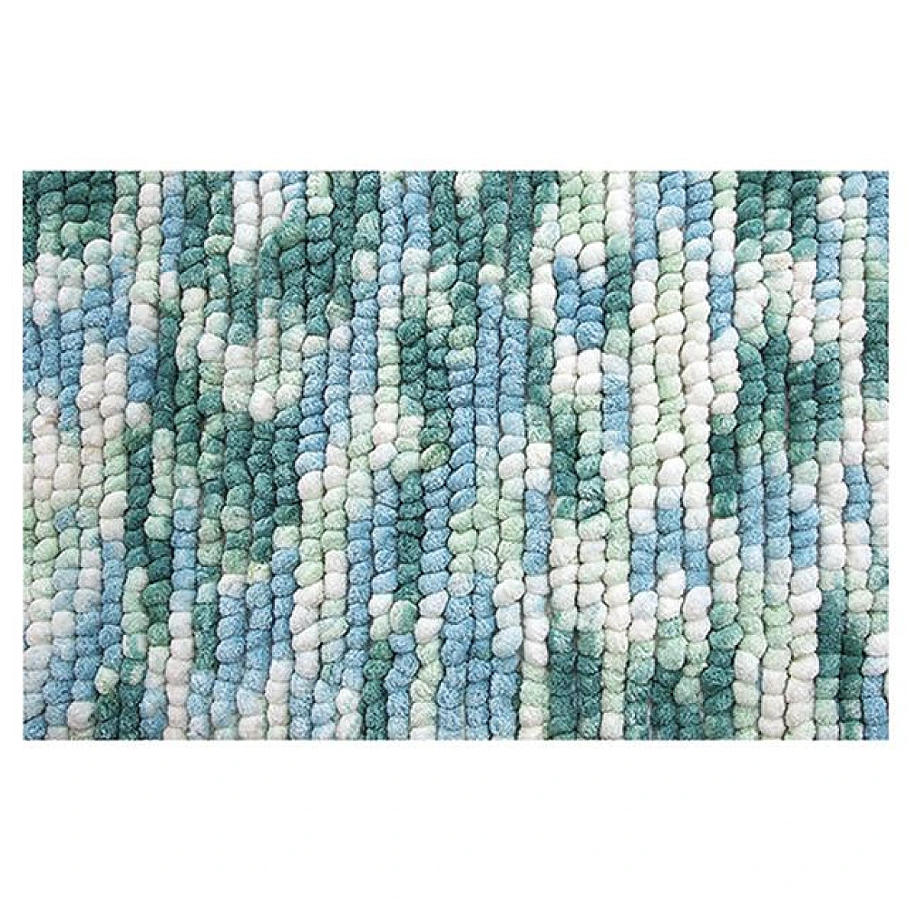 Covoras pentru baie 55X65cm Spirella Kito albastru, microfibra