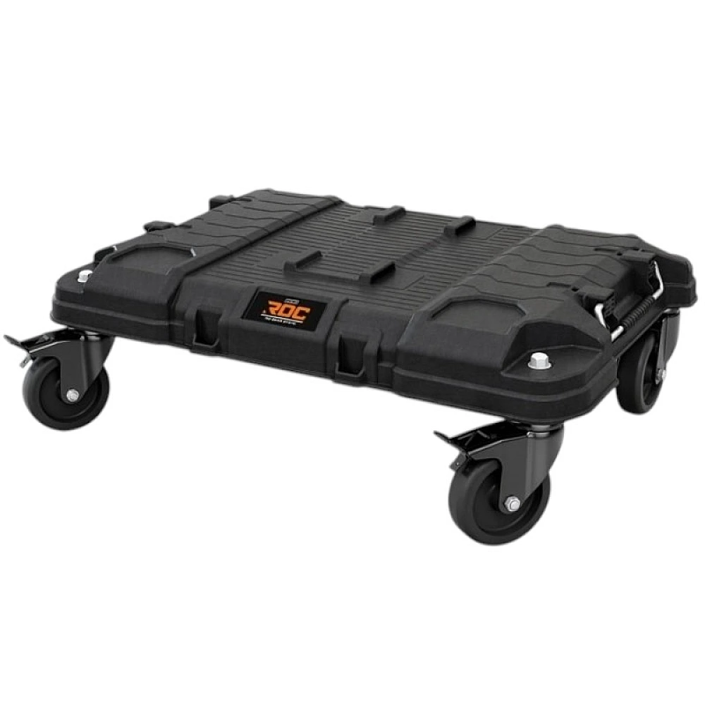 Carucior-platforma Keter ROC Pro Gear Dolly pentru lazi modulare, 4 roti, negru