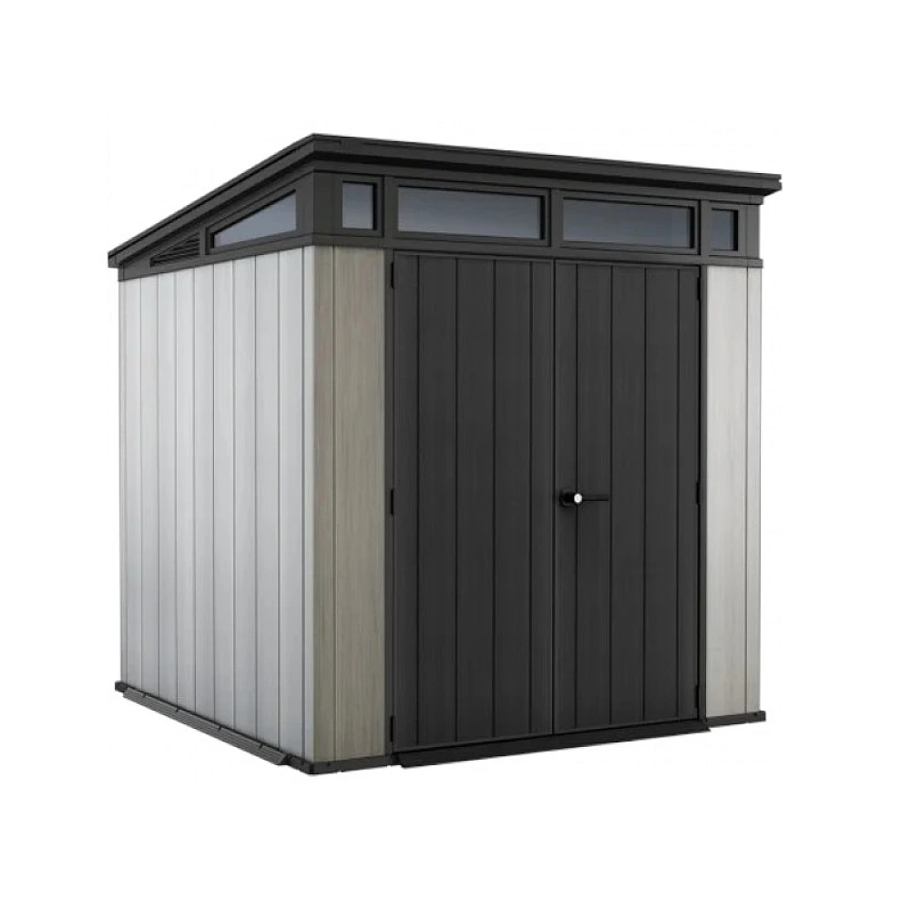 Casuta de gradina Artisan 7X7 216X218X226 cm, brun-gri / antracit