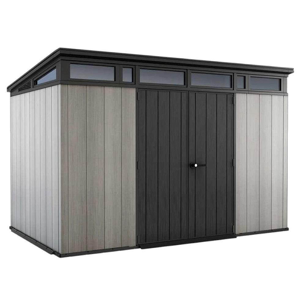 Casuta de gradina Artisan 11X7 342X218X226 cm, brun-gri / antracit