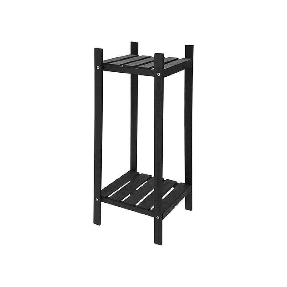 Etajera cu 2 nivele 30X30X66cm, lemn, negru