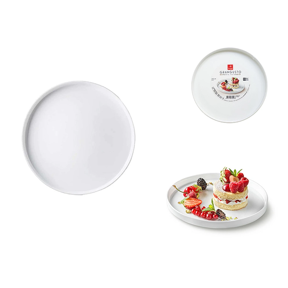 Farfurie de desert 21 cm Grangusto, alba, opalglass