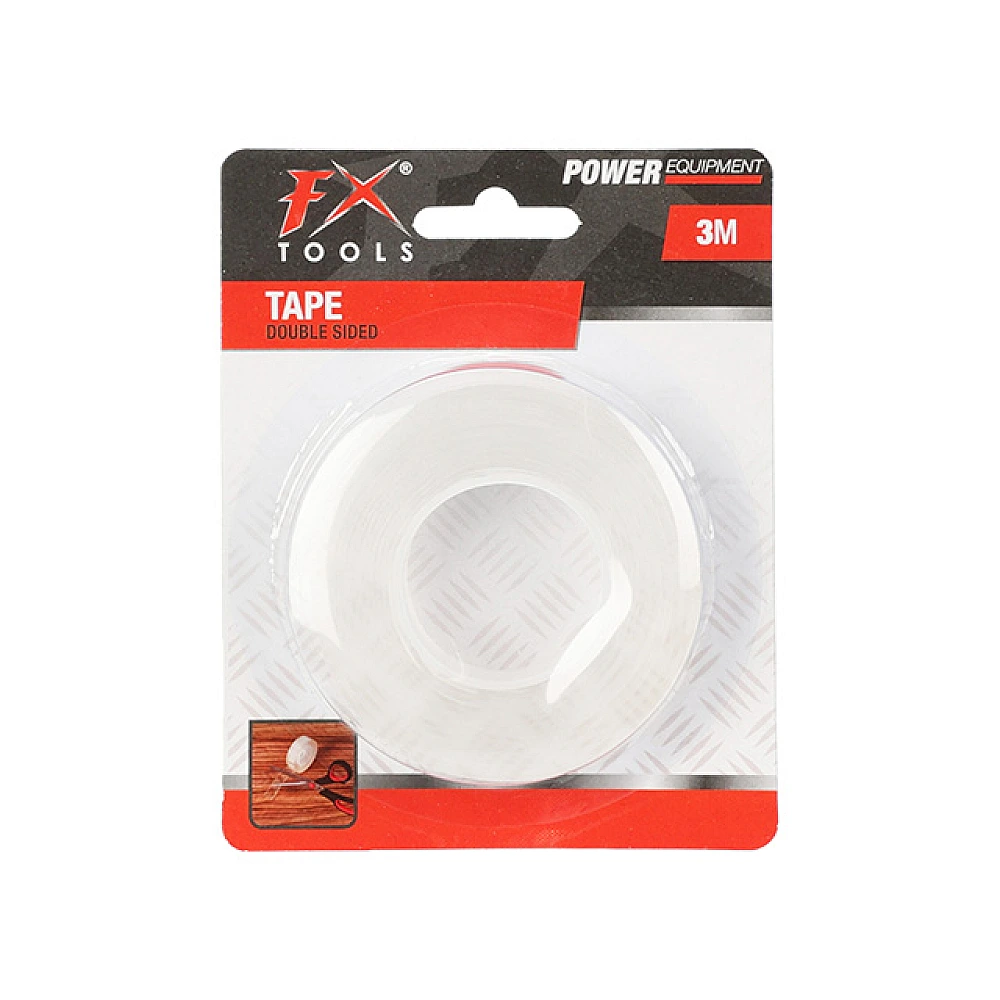 Banda adeziva din spuma dublu-față Fx Tools - 2 cm x 3 m