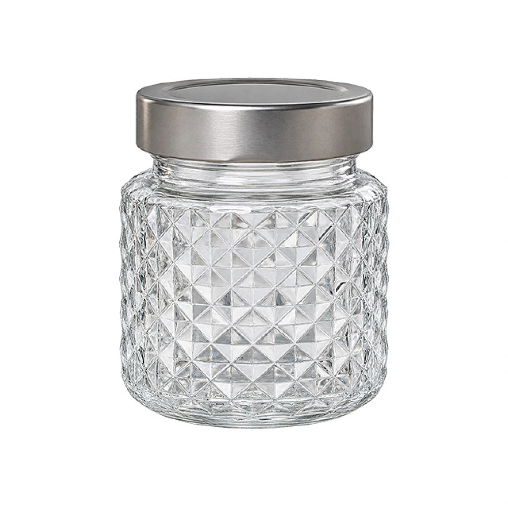 Borcan din sticla Delivery 300 ml, capac metal