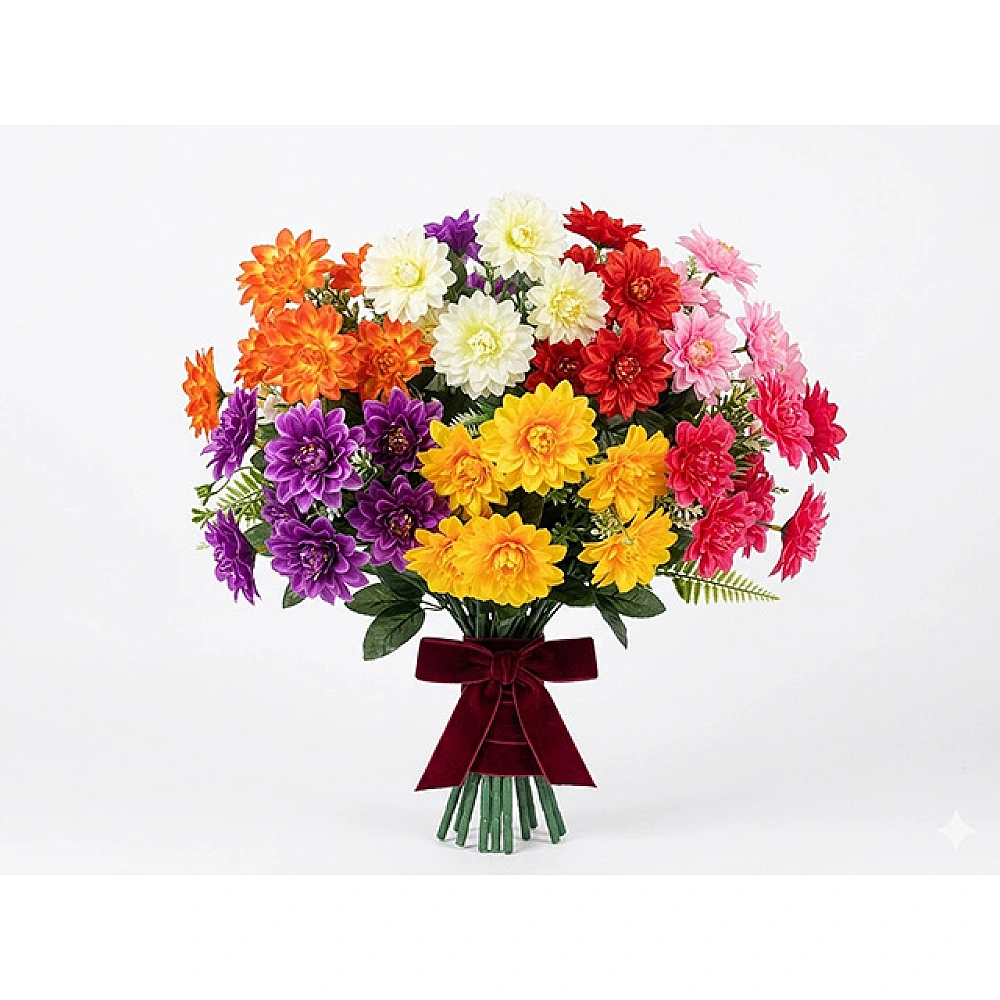 Flori artificiale Bujor, 7 ramuri