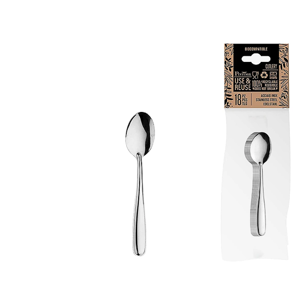 Set 18 lingurite pentru ceai Pinti Use&Reuse, inox