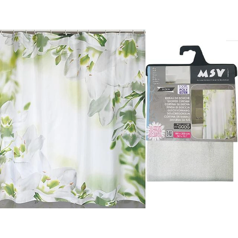 Perdea pentru dus 180X200cm MSV Sofaia, poliester
