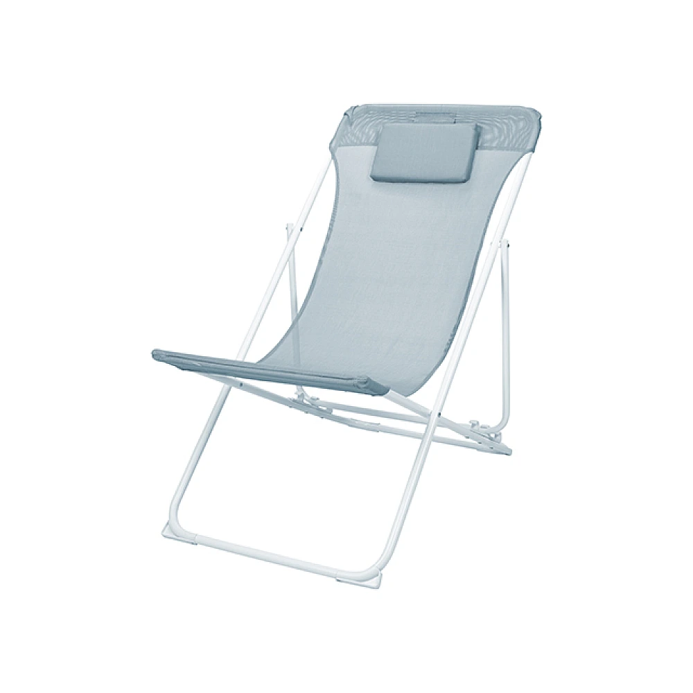 Scaun-sezlong pliabil 85X55X87cm, cu perna, albastru