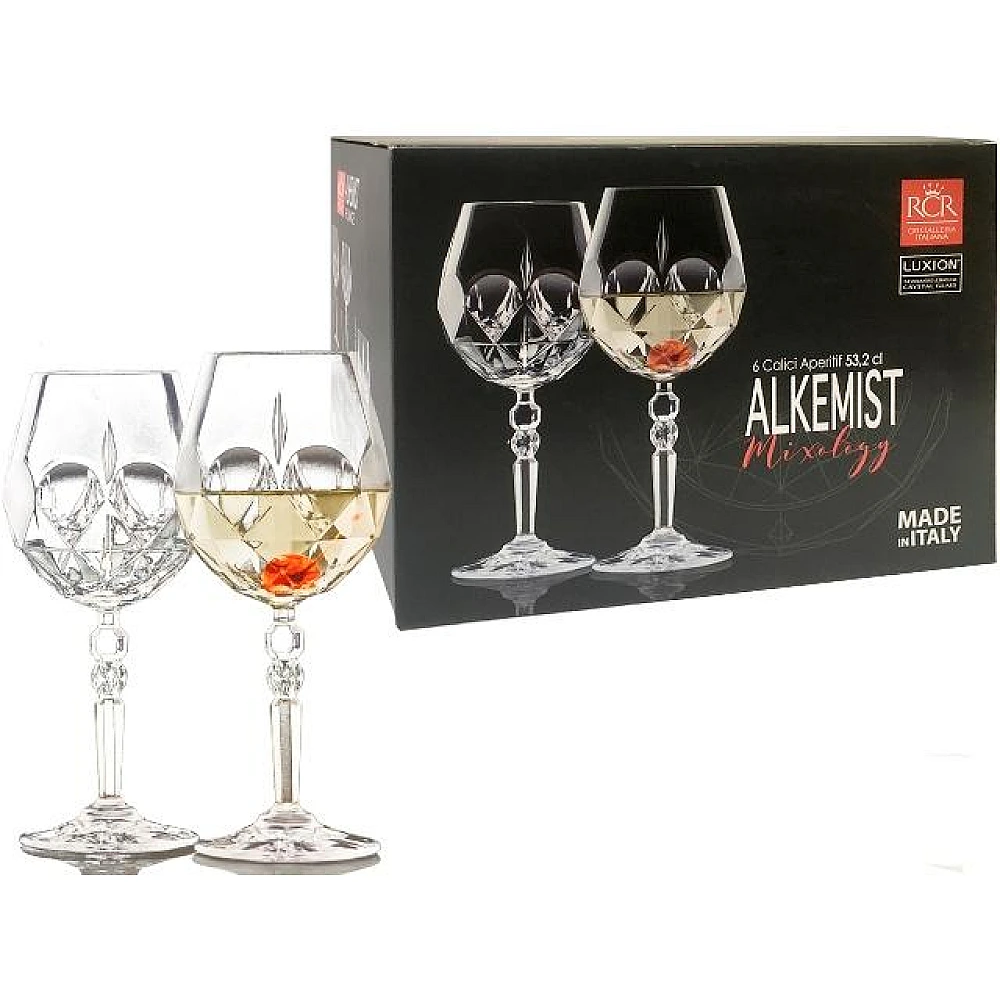 Set 6 pocale pentru vin Alkemist, 530ml