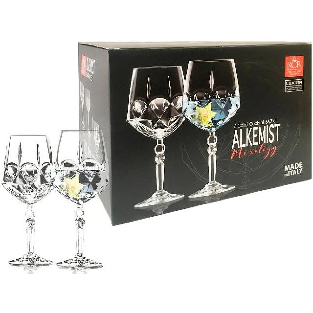 Set 6 pocale pentru vin Alkemist, 670ml
