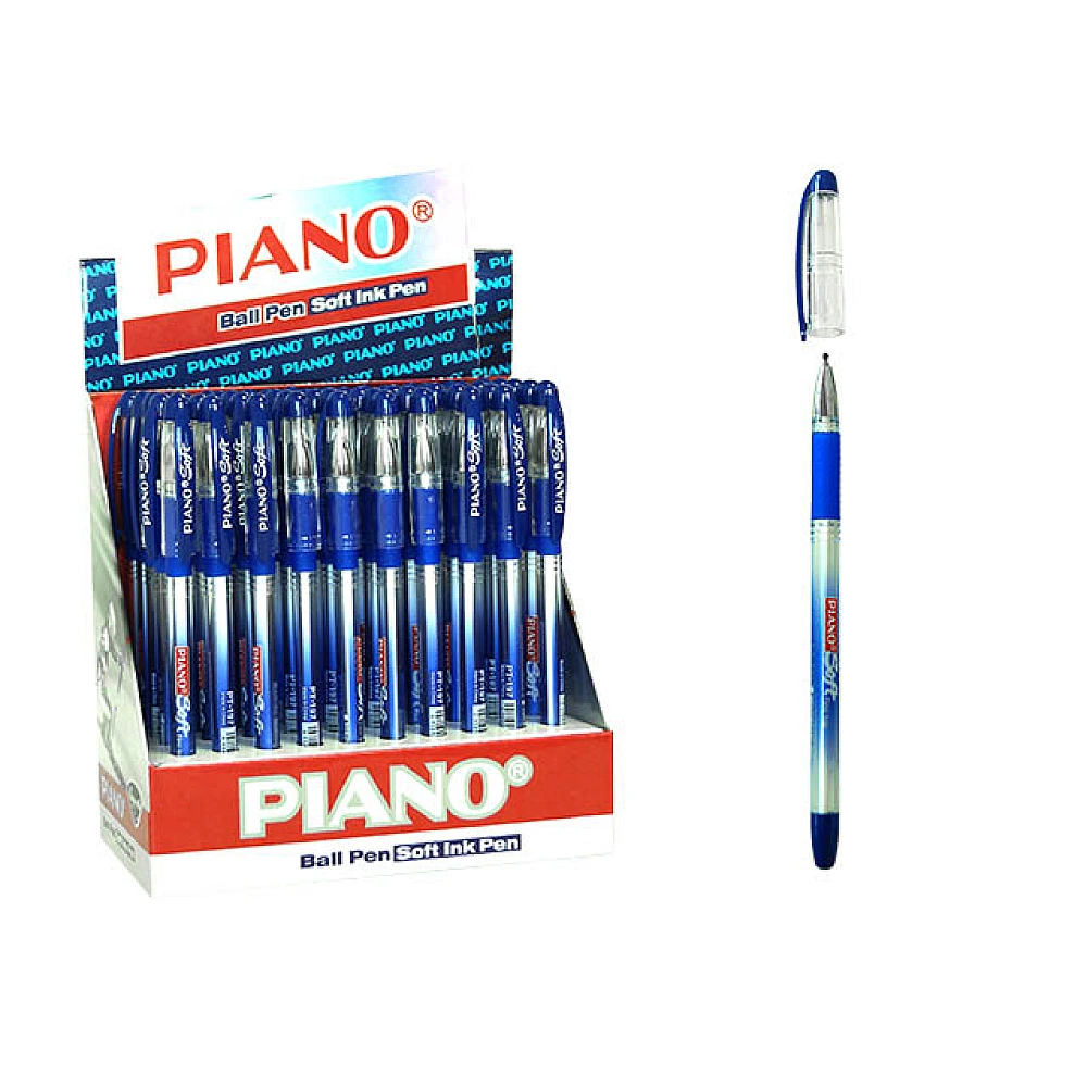 Pix cu bila PT-197 soft ink, 0.7mm, albastru
