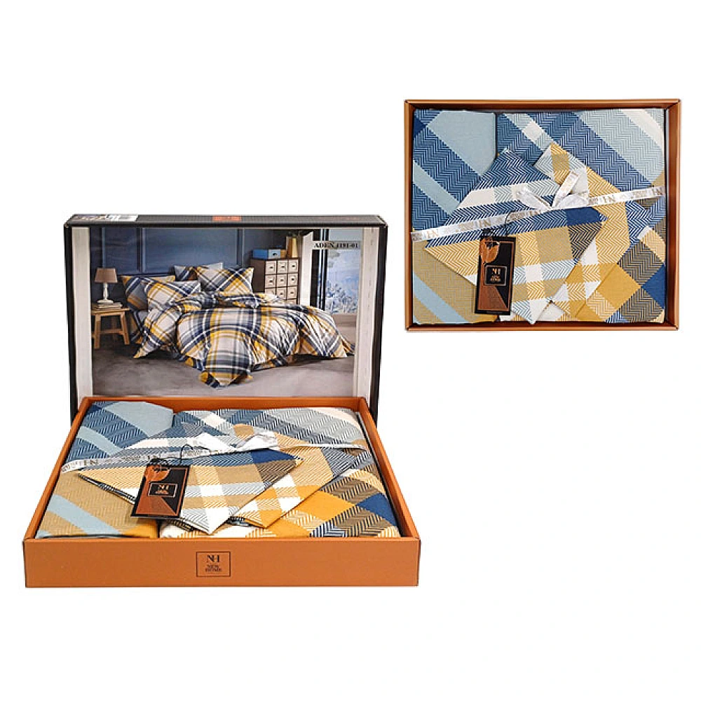 Lenjerie de pat 2pers NH Ranforce Aden, policoton