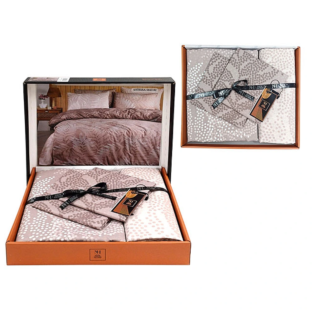 Lenjerie de pat 2pers NH Ranforce Astera, policoton