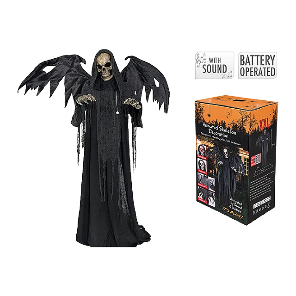 Decoratiune LED Halloween cu lumini, miscare si muzica 