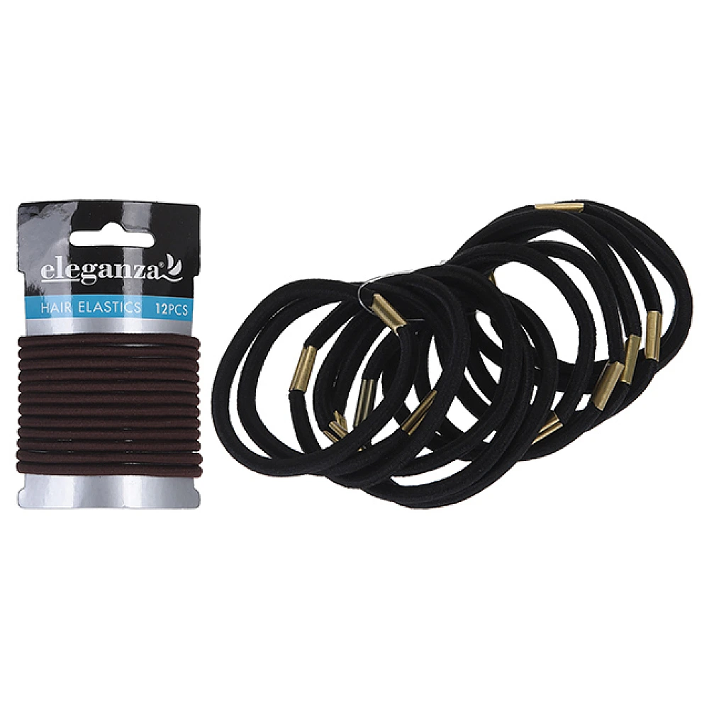 Set elastice pentru par subtiri 12buc, poliester