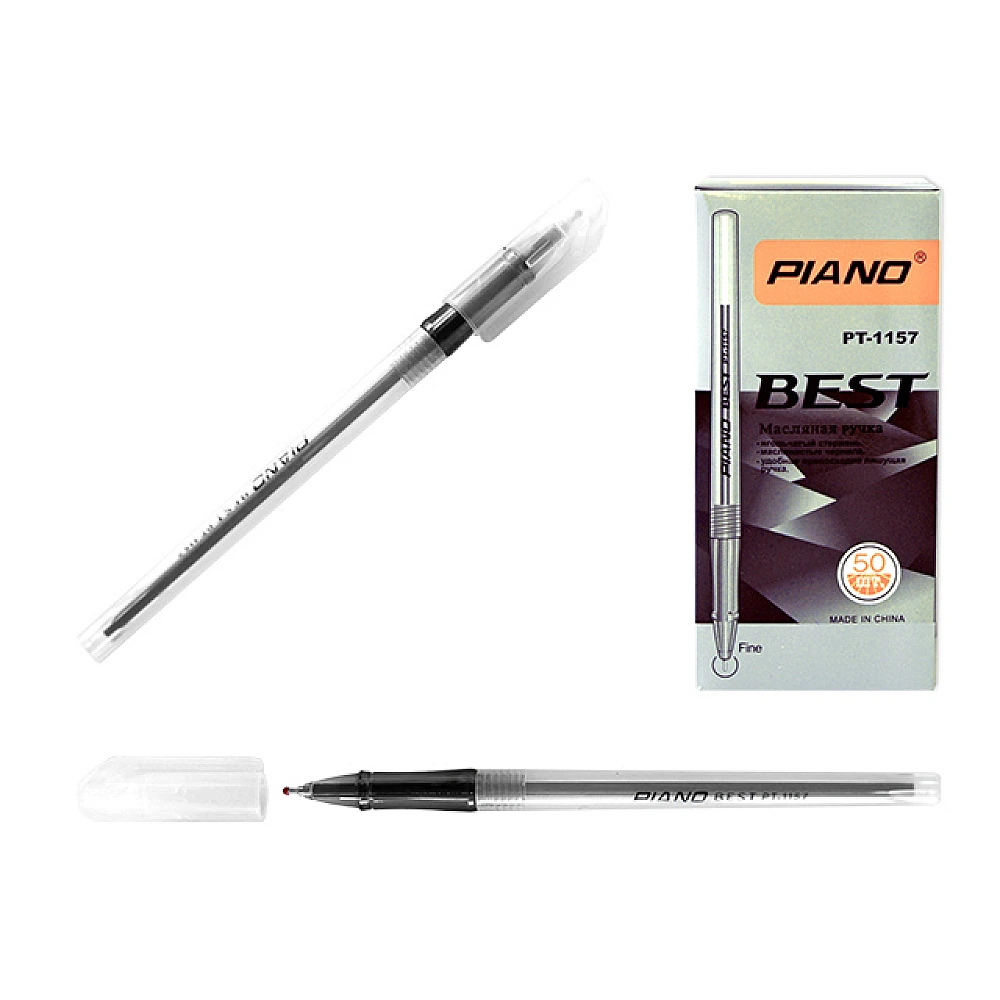 Pix cu gel PT-1157 oil ink 0.7mm, negru
