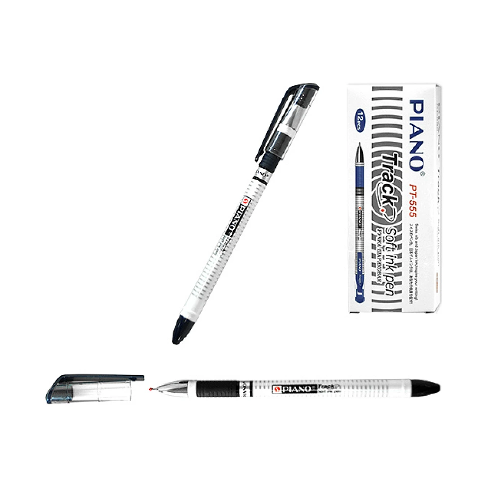 Pix cu bila PT-555 soft ink,0.7mm, albastru