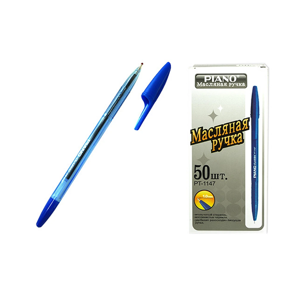 Pix cu bila PT-1147A soft ink,1mm, albastru