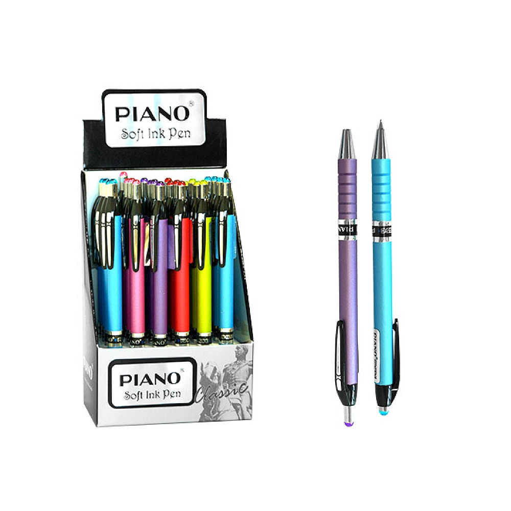 Pix cu bila PT-165C soft ink, 0.7mm, albastru