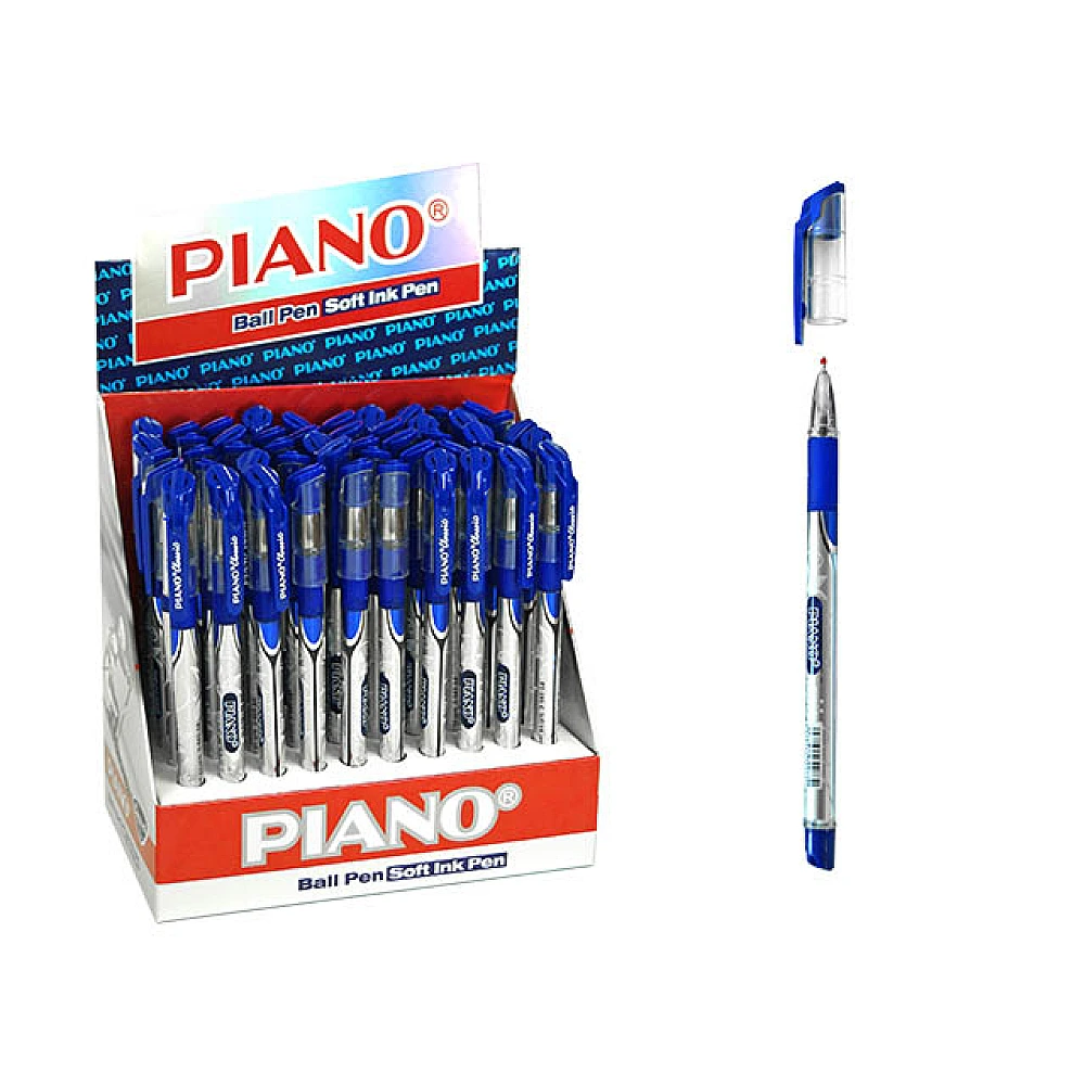 Pix cu bila PT-195 soft ink, 0.7mm, albastru