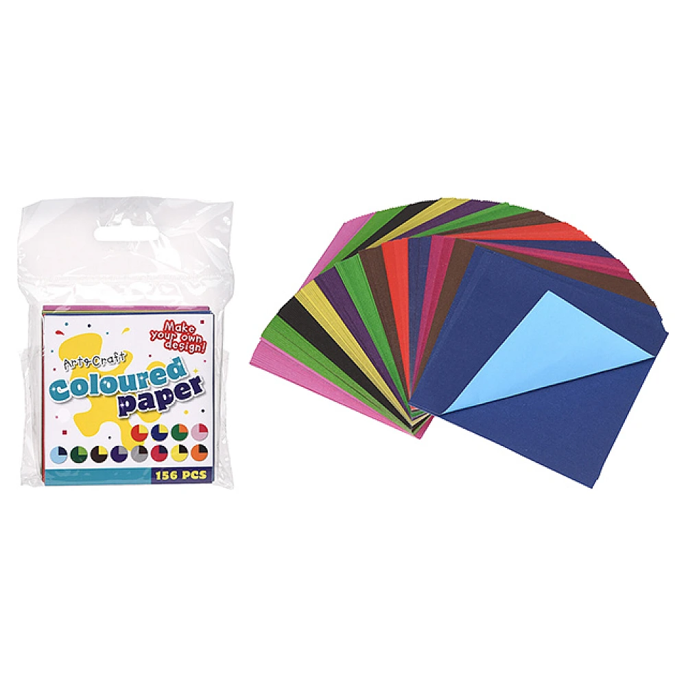 Set de hartie colorata Art&Craft 7.5X7.5cm 156foi