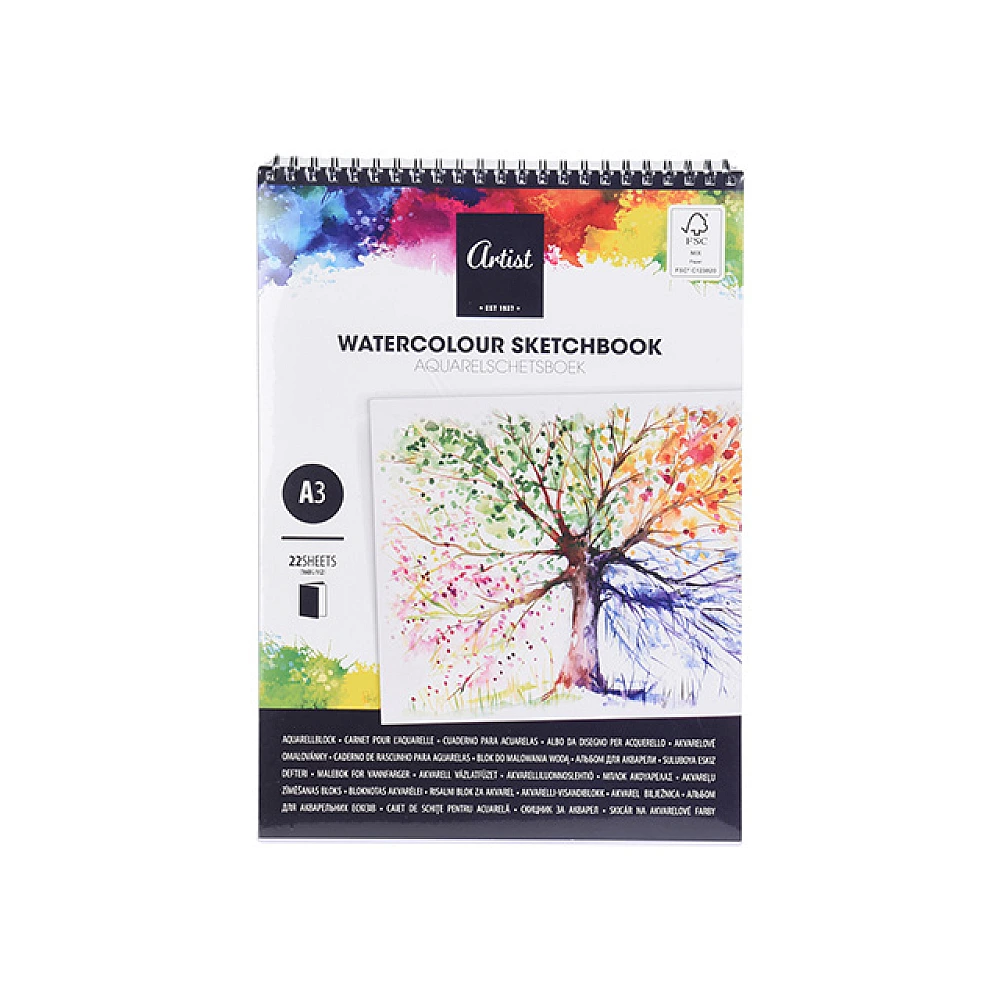 Album A3 Artist pentru desene in acuarela, 22 foi