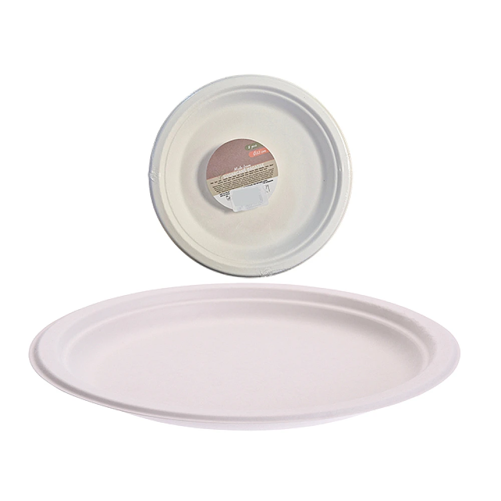 Set farfurii din hârtie ECO 8buc, D23cm