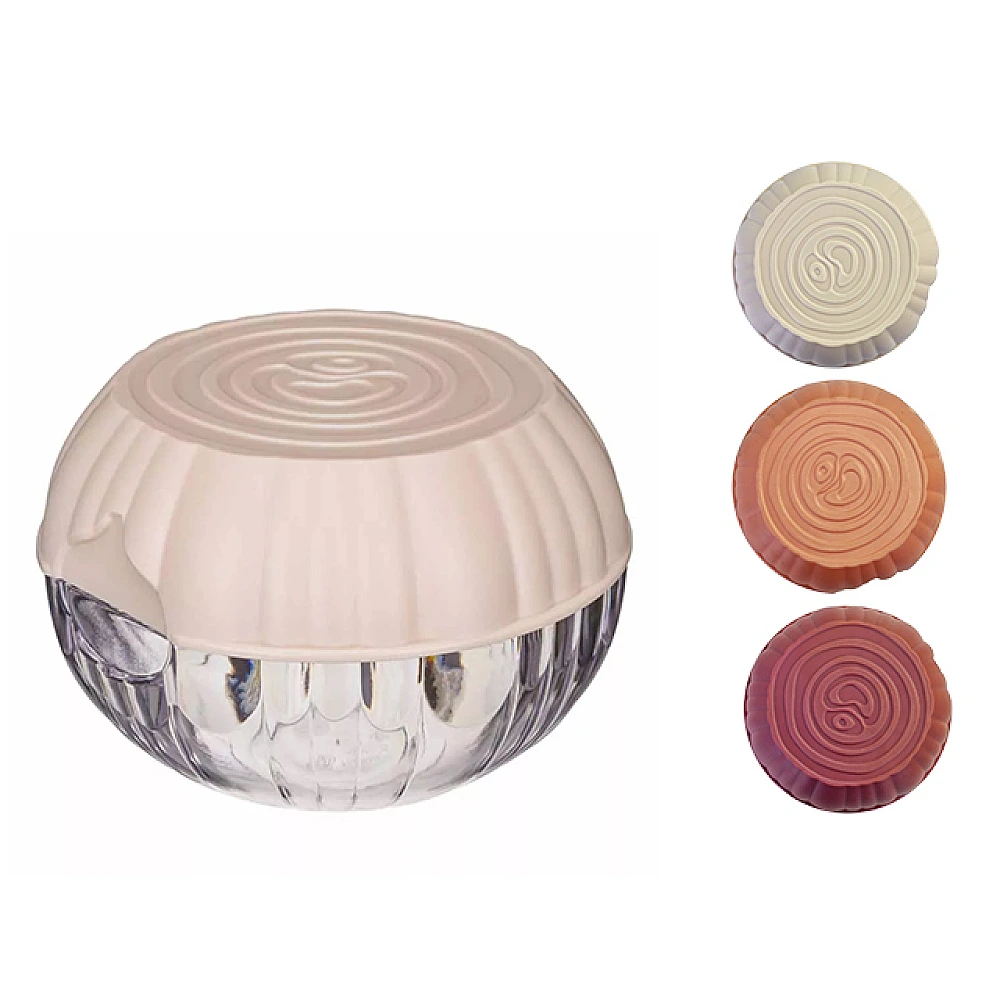 Container pentru pastrare ceapa Phibo D10cm, rosu/bej