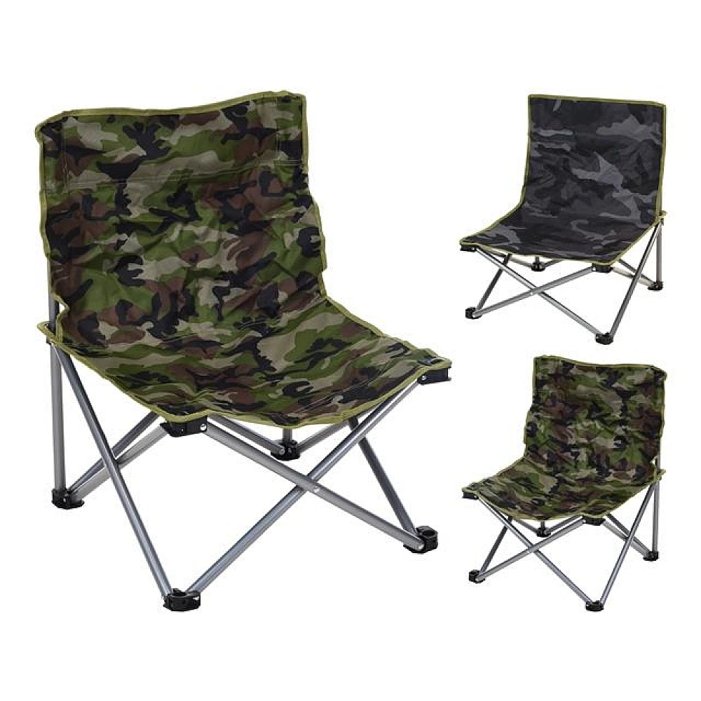 Scaun pliant picnic Redcliffs 44X44X55cm, kaki, metal