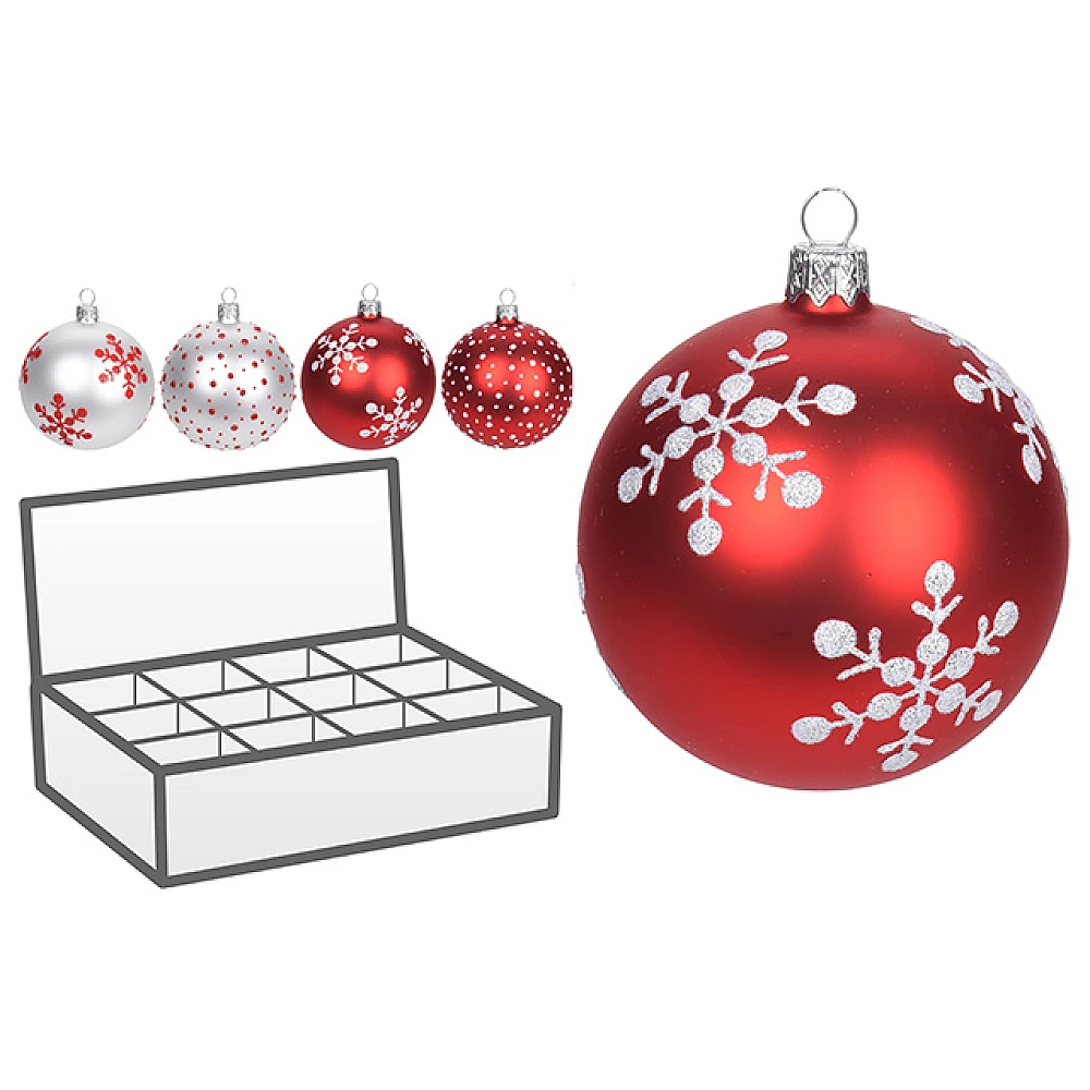 Glob pentru brad din sticla 100mm 