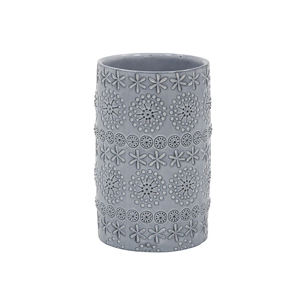 Pahar pentru periute de dinti Spirella Relief, din ceramică