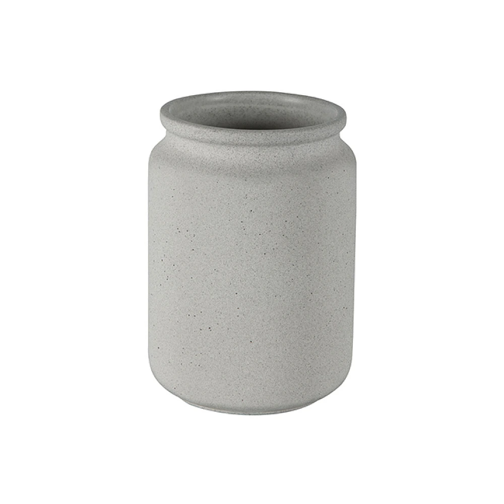 Pahar pentru periute de dinti Spirella gri, din ceramică