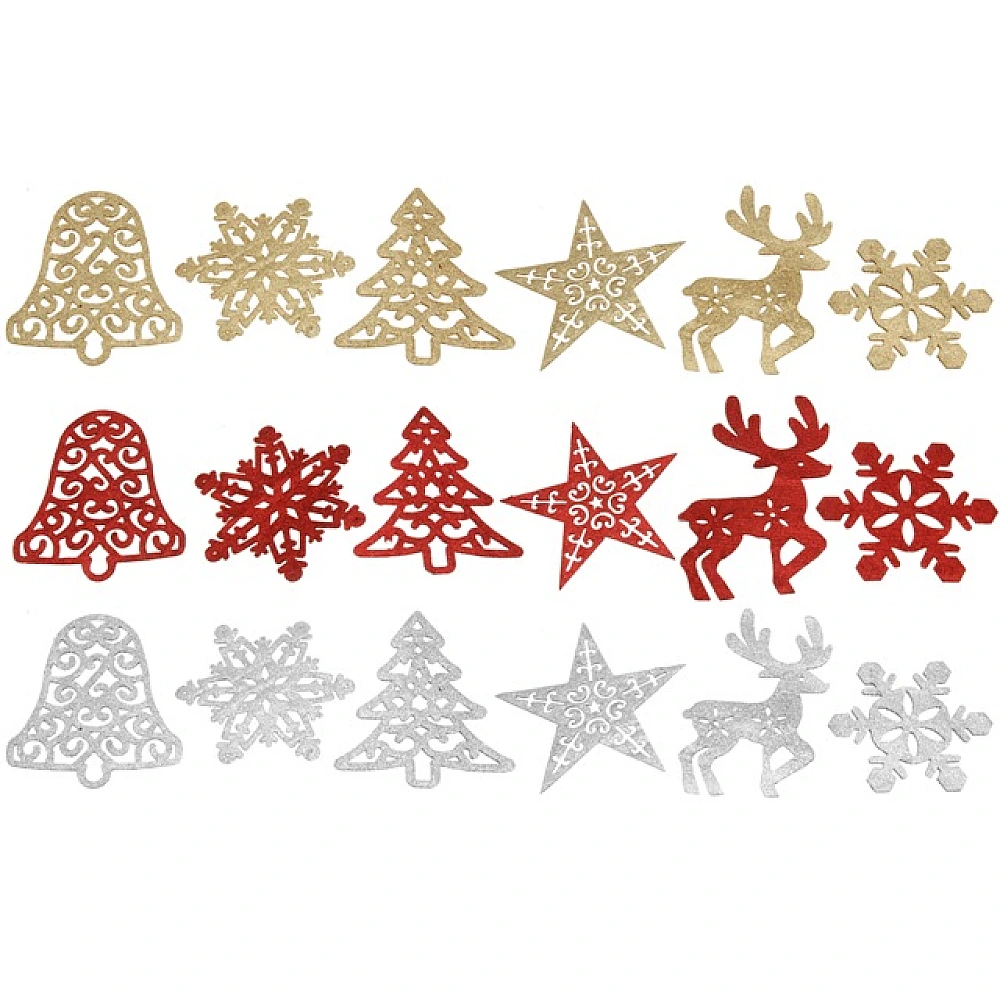 Set decoratiuni pentru brad in asortiment 5 buc