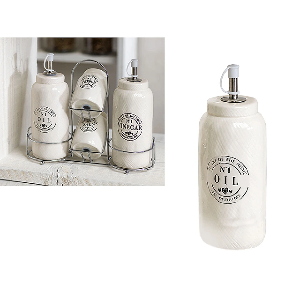Recipient pentru ulei 350ml Dolce Country, din ceramica
