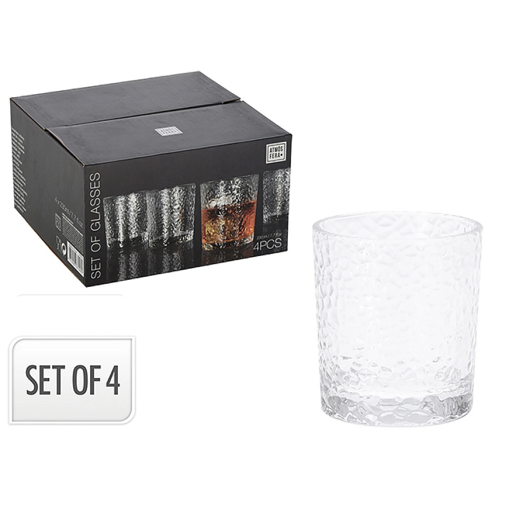 Set 4 pahare Atmosfera 230ml