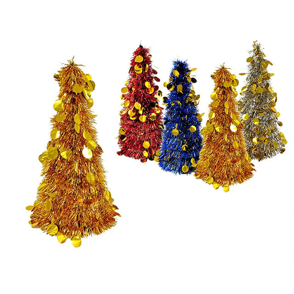 Brad de Craciun din folie 50cm, bicolora