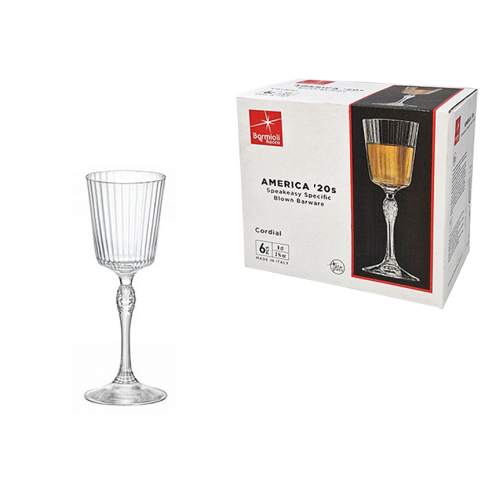 Set 6 pocale pentru lichior America'20S, 80 ml