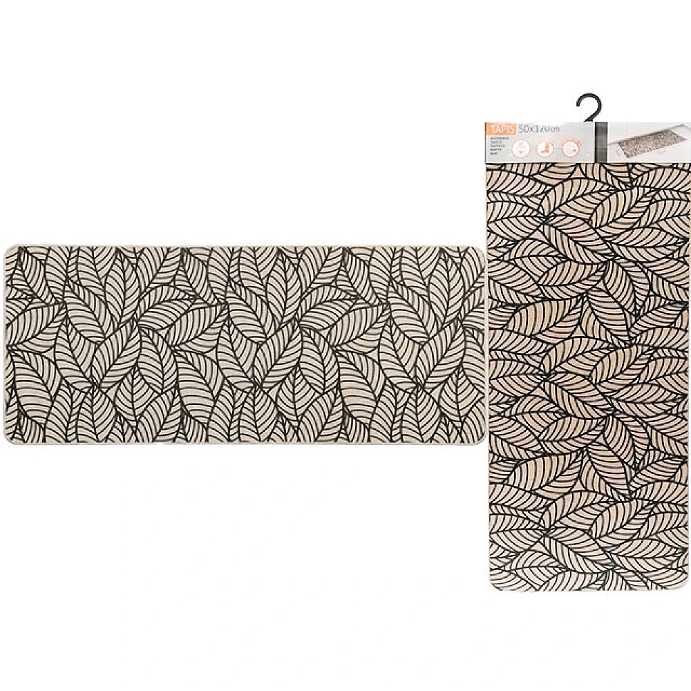 Covoras antiderapant 50X120cm Luance Jungle, bej, poliester/ cauciuc