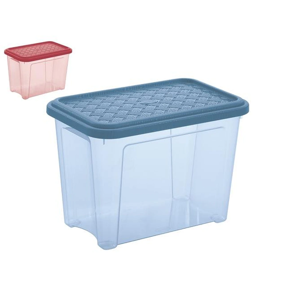 Cutie cu capac Combi Arianna 4.6l, 26.2X17X18.8cm (albastră, rosie)